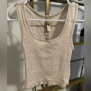 Cotton Rib tank Skims crop top